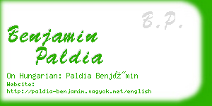 benjamin paldia business card